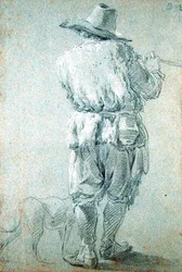 Berger jouant de la flûte, 1644